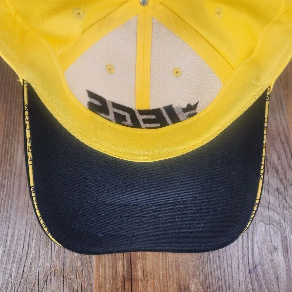 JEGS High Performance Strapback Hat Cap Yellow Black Auto Parts Cars Mechanic